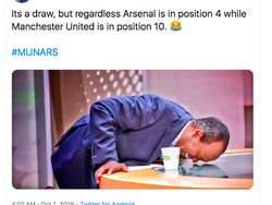 Seri Lawan Arsenal, Meme Sindiran Buat MU Bermunculan