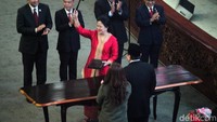 Kursi Ketua DPR jadi milik PDIP sebagai pemenang Pemilu 2019, sedangkan 4 kursi wakil jadi milik Golkar, Gerindra, PKB, dan NasDem.