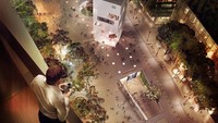 Di bagian kamar, apartemen berjuluk Infinity by Crown Group ini dilengkapi dengan jendela besar dengan pemandangan kota Sydney. Istimewa/Dok Crown Group.