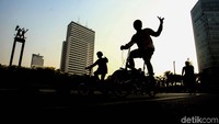Aksi gowes tersebut dilakukan sejak pukul 06.00WIB.