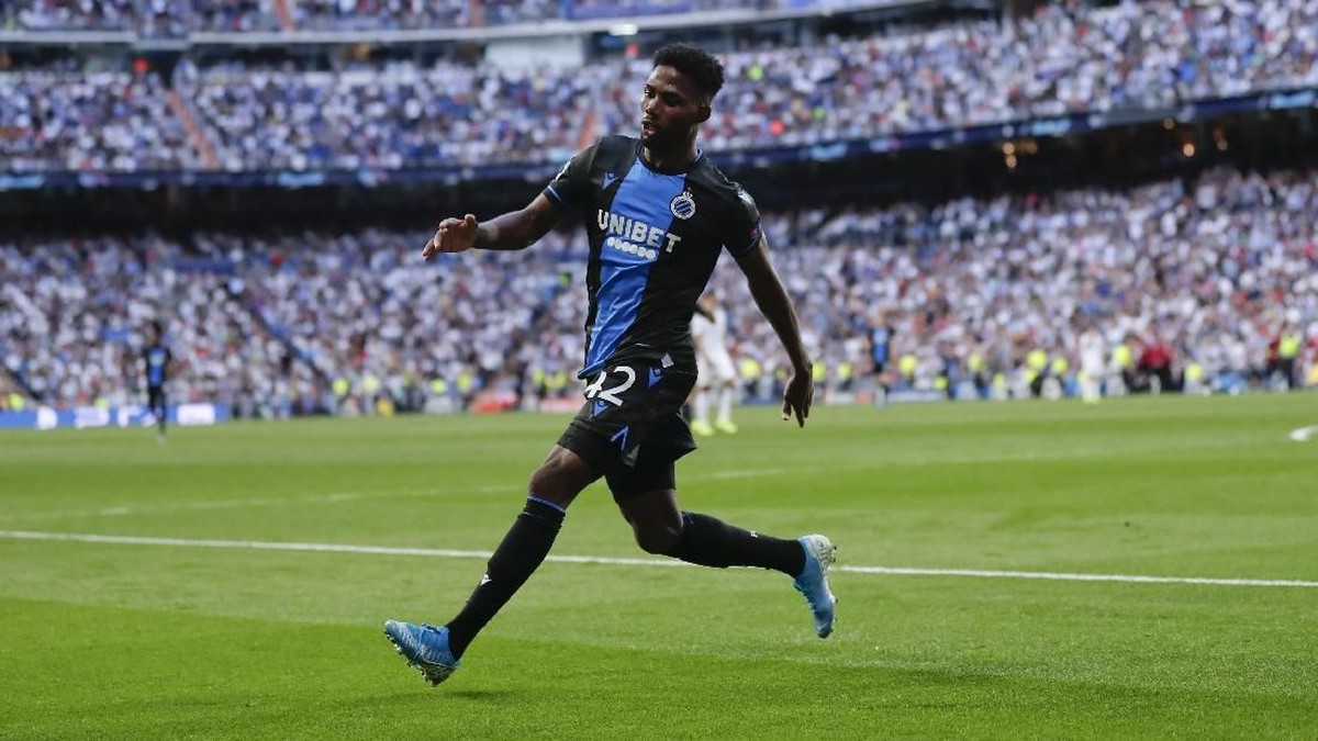 Striker Club Brugge Emmanuel Dennis. (Foto: Manu Fernandez/AP Photo)