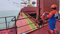 KM Malahayati Baruna memiliki kapasitas angkutan 56 ribu DWT. Istimewa/PLN.