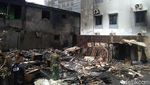 Potret Sisa Kebakaran Gudang Kayu di Sarkem Yogyakarta