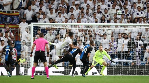 Sengit dan Dramatis, Real Madrid Vs Brugge Tuntas 2-2