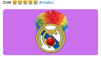 Netizen menganggap performa Real Madrid lawan Club Brugge seperti badut. Foto: (Twitter)