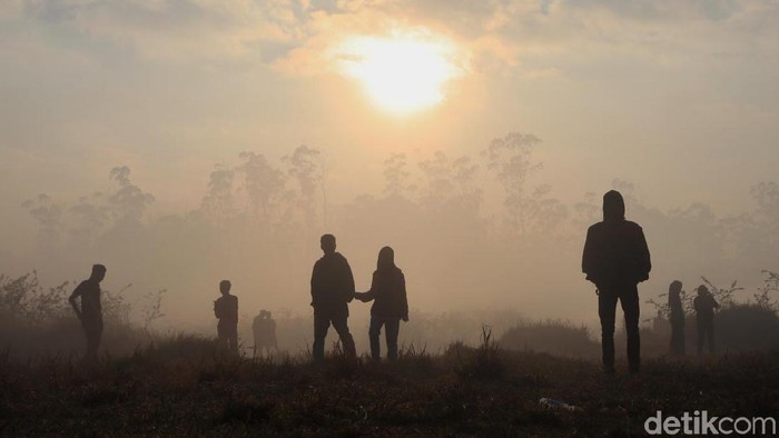 suasana pagi di Kampung Cai Ranca Upas