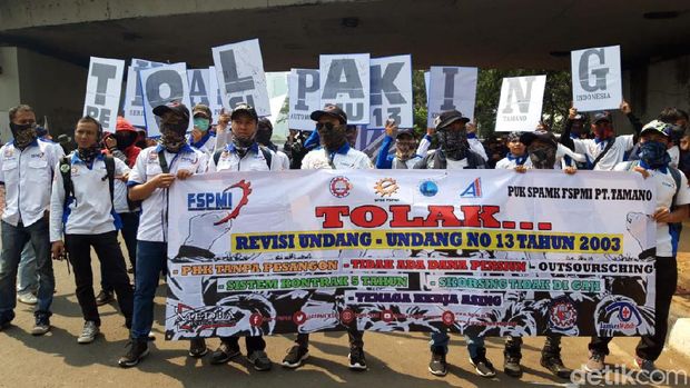 Buruh Minta Diizinkan ke Depan DPR: Aksi Kami Bukan Kaleng-kaleng