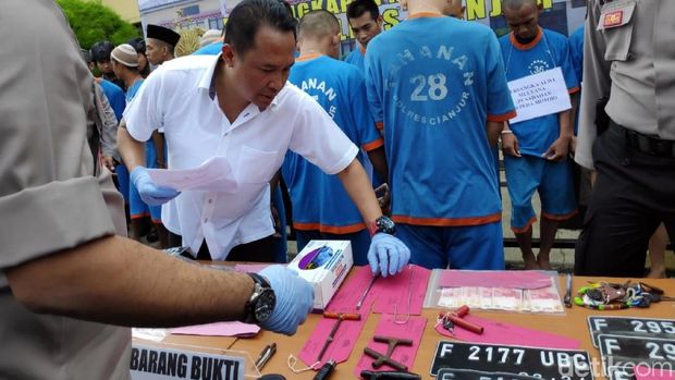 Polres Cianjur Tangkap 22 Alap-alap Motor yang Resahkan Warga