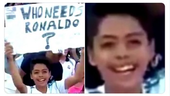 Fans Real Madrid pasti kesal banget lihat meme foto ini. Foto: (Twitter)