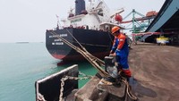Peresmian kapal untuk mengangkut batu bara itu dilakukan di PLTU Suralaya, Banten, Rabu (2/20/2019). Istimewa/PLN.
