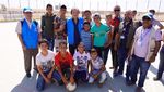 Seru! Tahir Main Bola Bareng Anak Pengungsi Suriah