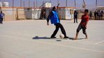 Seru! Tahir Main Bola Bareng Anak Pengungsi Suriah