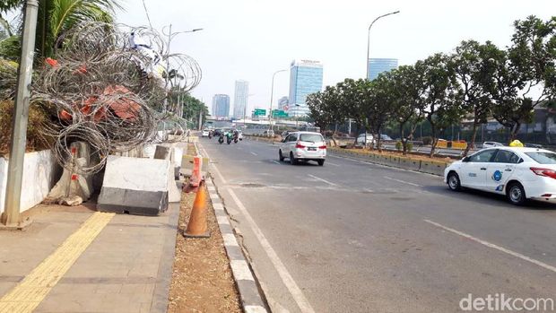 Pagi Ini Tak Ada Pengalihan Arus di Jl Gatsu arah Slipi, Lalin Lancar
