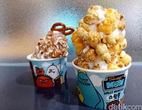 Es Krim Lembut Topping Popcorn yang Creamy Manis Ada di Sini