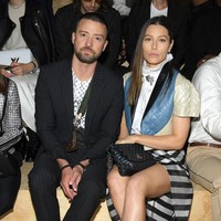 Justin Timberlake dan Jessica Biel di fashion show Louis Vuitton. (Foto: Pascal Le Segretain/Getty Images)