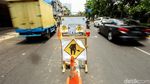 Hati-hati, Ada Jalan Retak di Kawasan Hayam Wuruk Jakarta