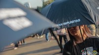 Aksi tersebut berlangsung tertib.