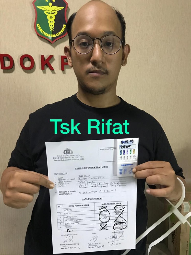 Begini Kronologi Penangkaan Artis Rifat Umar Terkait Narkotika