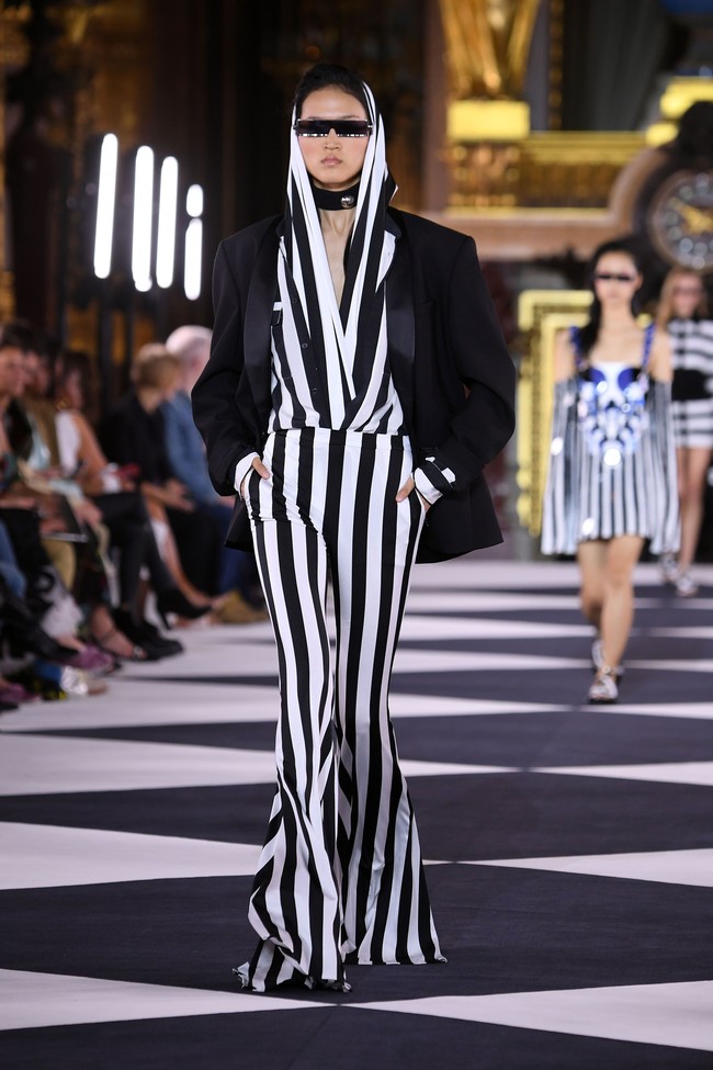 Fashion show koleksi spring 2020 Balmain di Paris Fashion Week, Paris, Prancis. Jumat (27/9/2019). Photo by Pascal Le Segretain/Getty Images.