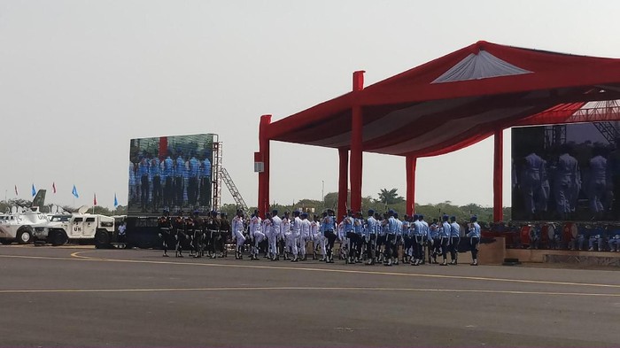 Panglima TNI Pantau Geladi Bersih HUT ke-74 TNI