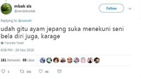 Masih membahas ayam Jepang. Di negeri sakura, ayam ternyata suka menekuni seni bela diri makanya disebut ayam karage. Kata ini plesetan dari karate. Foto: instagram