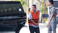 Doddy Wahyudi tiba di gedung KPK untuk menjalani pemeriksaan, Jumat (4/10/2019).
