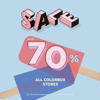 Selain Et Cetera, brand lokal lain yang juga menggelar sale adalah Colorbox sampai 6 Oktober. Foto: Twitter