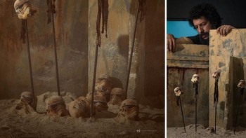 Diorama yang dibuatnya begitu detail. Foto: Felix Hernandez