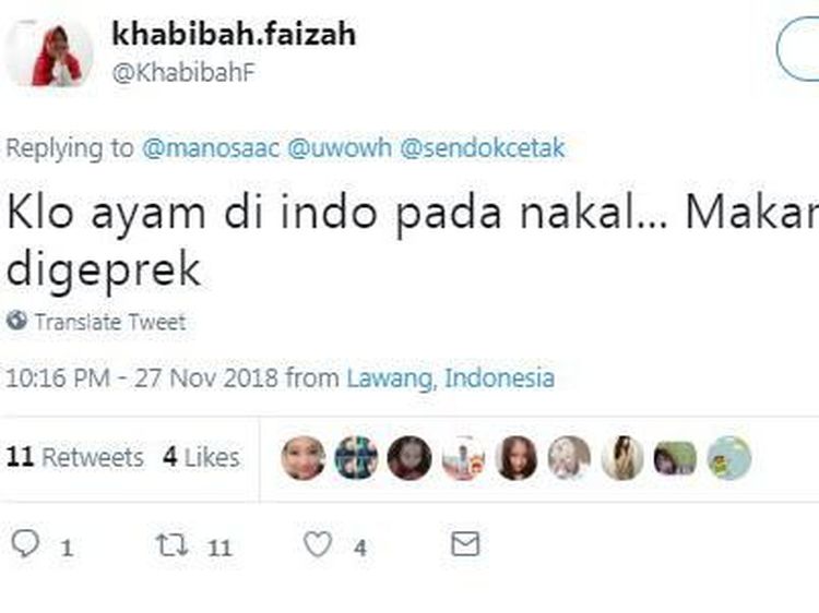 Cuitan Kocak Asal Usul Nama Masakan Ayam yang Bikin Geleng Kepala
