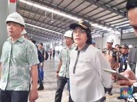 Sri Mulyani Blusukan ke Gudang Tekstil, Ini Penampakannya