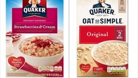 Bahkan makanan sehat seperti oatmeal kemasan di AS pun memiliki daftar BTP yang panjang. Menurut Hari, hal ini karena pemerintah AS tak memiliki aturan ketat dalam industri makanan. Berbeda dengan pemerintah Inggris yang sangat membatasi penggunaan BTP. Foto: Instagram thefoodbabe