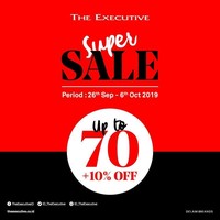 Mencari baju kerja baru yang harganya terjangkau? Coba kunjungi gerai The Executive selagi Anda main ke mall akhir pekan ini. Brand tersebut sedang mengadakan program super sale. Hingga 6 Oktober mendatang, brand tersebut memberi potongan harga sampai 70%. Foto: Twitter