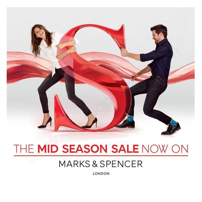 Marks & Spencer sedang menggelar Mid Season Sale. Sejumlah pilihan menarik pun dipotong hingga setengah harga. Foto: Twitter