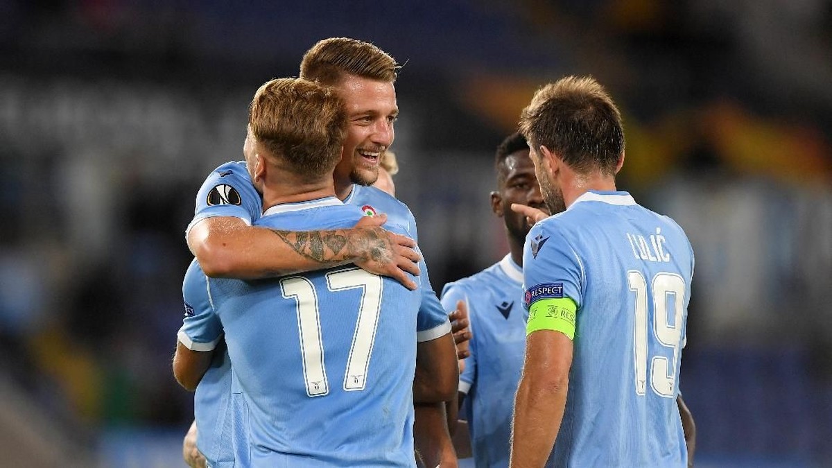 Lazio menang 2-1 atas Rennes di Matchday Kedua Liga Europa 2019/2020 (Alberto Lingria/REUTERS)