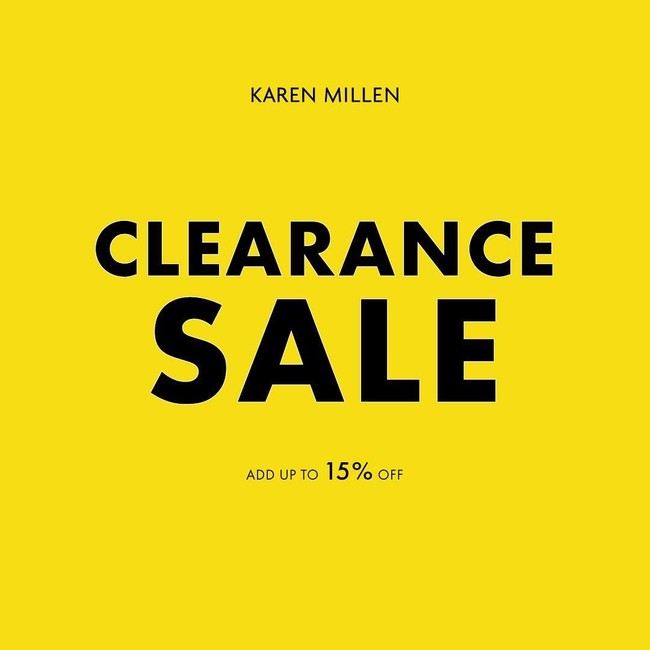 Sambangi pula Karen Millen untuk menemukan busana-busana menarik yang ditawarkan dengan harga lebih miring. Di Senayan City, retailer itu sedang diskon hingga 70% + 15% hingga 30 Oktober nanti. Foto: Twitter