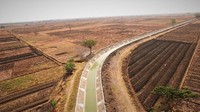 Setelah menyelesaikan proses konstruksi tahun lalu, saat ini PT Wijaya Karya (Persero) Tbk tengah fokus pada pemeliharaan pada Proyek Rehabilitasi Jaringan Irigasi Saluran Induk dan Sekunder Klambu Kiri. Pool/PT Wijaya Karya.