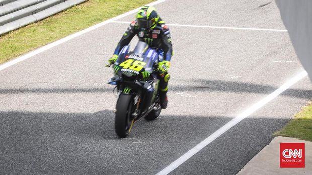 Valentino Rossi terpuruk di MotoGP 2019.