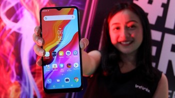 Infinix Hot 8 dijual Rp 1,399 juta untuk yang RAM 4 GB dan memori 64 GB. Layarnya 6,6 inchi, triple camera, chipset Helio P22 dan baterai 5.000 mAh. (Infinix)
