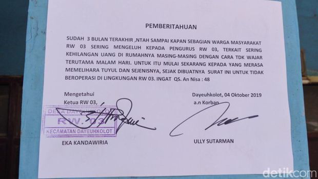 Heboh Uang Dicuri Tuyul, Polisi: Seperti Orang Kurang Iman Saja!