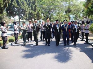 HUT ke-74 TNI, Personel Polres Duduki Kodim 0605/Subang