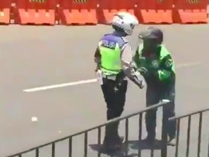 Polantas Tendang Ojol di Bogor, Kapolres: Masing-masing Sadar Salahnya