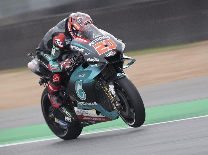 Pebalap Yamaha Petronas SRT, Fabio Quartararo. (Foto: Mirco Lazzari gp/Getty Images) Pebalap Yamaha Petronas SRT, Fabio Quartararo. (Foto: Mirco Lazzari gp/Getty Images)