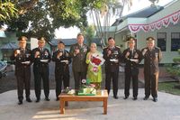 HUT TNI, Kapolda NTB Bawa Tar dan Bunga ke Rumah Dinas Danrem Wira Bakti