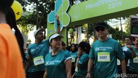 Acara ini diikuti oleh masyarakat dari berbagai kalangan, seperti TNI, komunitas lari, maupun masyarakat umum. (Foto: Nabila Ulfa Jayanti/detikHealth) 