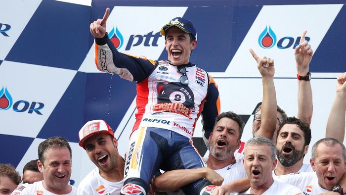 Marc Marquez segera menyepakati kontrak baru dengan Repsol Honda. (Foto: Soe Zeya Tun/REUTERS)