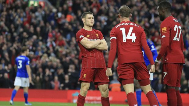 Liverpool menang 2-1 atas Leicester City berkat penalti James Milner.