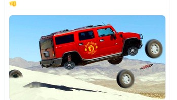 Roda ban MU terlepas semuanya. Foto: Twitter