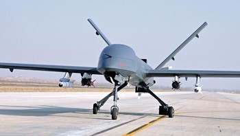 Drone ini ditenagai mesin 900 tenaga kuda dan baling-baling. CH-4 sanggup melesat 350 km/jam dengan puncak ketinggian 14.440 meter (Xinhua)