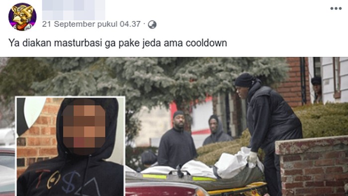 Kisah remaja tewas karena masturbasi beredar di Facebook. (Foto: Tangkapan layar Facebook) Kisah remaja tewas karena masturbasi beredar di Facebook. (Foto: Tangkapan layar Facebook)