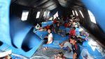 Warga Korban Kebakaran Taman Sari Ngungsi di Tenda Darurat